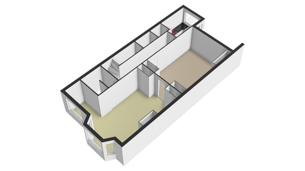 Floorplan - Bergselaan 386C, 3038 CT Rotterdam